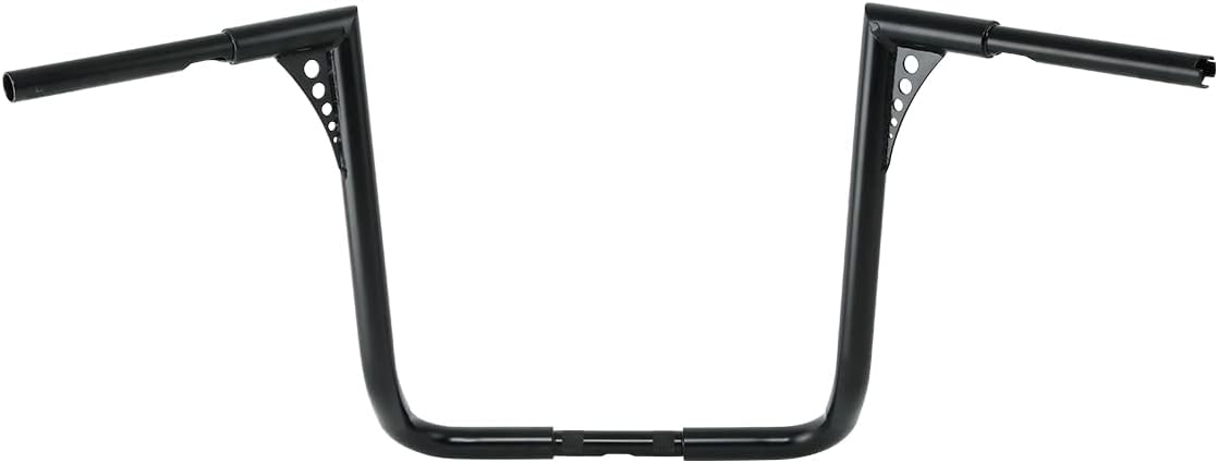 TCT-MOTORPARTS 18' Rise Ape Hangers Bars 1-1/4' Handlebars Fit for Harley Touring Electra Street Glide, Ultra Limited and Tri Glide models, Dressers, Baggers