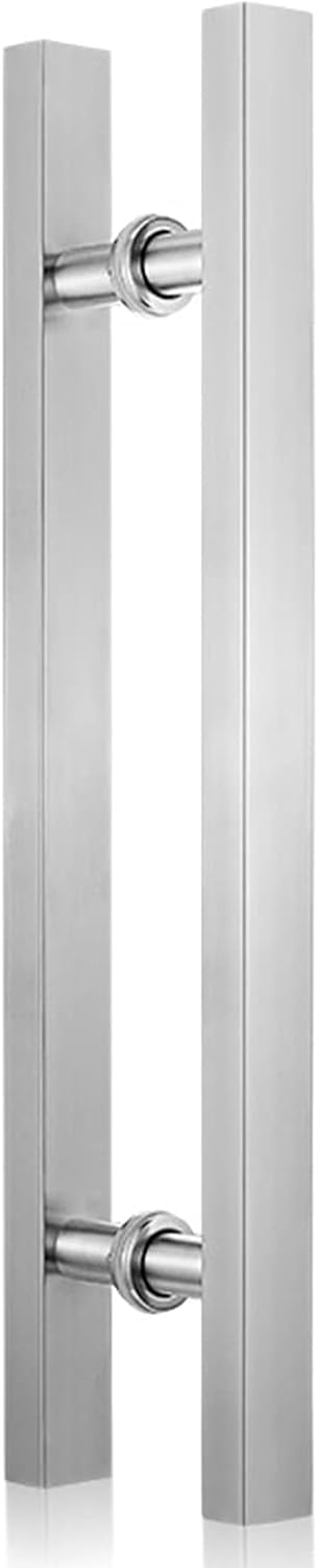 Door Handles 20Inch/24Inch/31Inch Metal Push Pull, Double Sided Pipe H Ssliding for Glass Door/Wooden Door