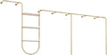 Wall Mounted Clothes Rack With Shelves, Heavy Duty Rods Retail Store Clothing Garment Rack, Storage Clothes Shoe Bag Pipe Shelf, Clothing Store Display Stands Garment Rack ( Size : 450*28*160cm )