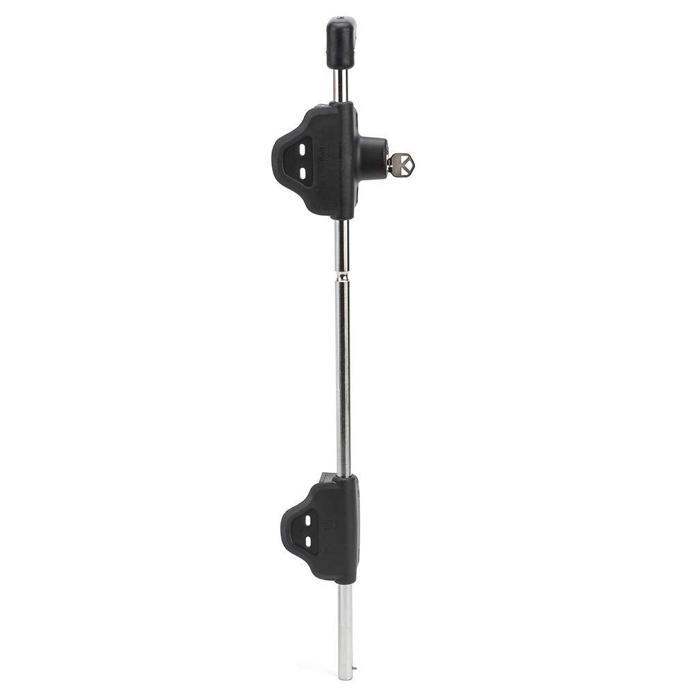 D&D Technologies LB124BX LokkBolt Premium Drop Bolt, Lockable Security Drop Bolt, for Metal Gates, 24' Length