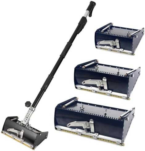 Automatic Drywall Taping Tool Set with Stainless Steel Finishing Box, 42'-65' Extendable Handle, 8' Drywall Knife for Wallboard & Plasterboard Finishing