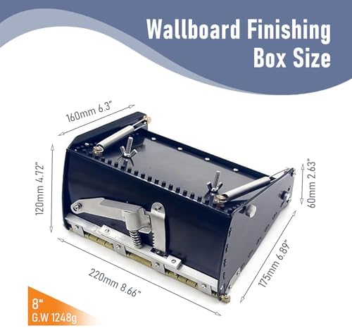 41'-65' Adjustable Drywall Flat Box Handle with 8'/10'/12' Mud Cound & 120° Putty Knife - Essential Tool for Professional Drywall Installation