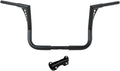 TCT-MOTORPARTS Black 12' Rise Ape Hangers Bars 1-1/4' Handlebars Fit for Harley Touring Electra Street Glide, Ultra Limited and Tri Glide models, Dressers, Baggers