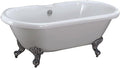Maykoosh Freestanding Slipper Tub 67' x 29' Cast Iron Bathtub - 59 Gallon Capacity