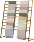 Scarf Holder - Floor Standing Scarves Silk Rack,Floor Standing Metal Blanket Rack,Clothing Store Scarf Display Rack,Commercial Garment Rack Pants Hanger Sha(One Color-60X40X145CM