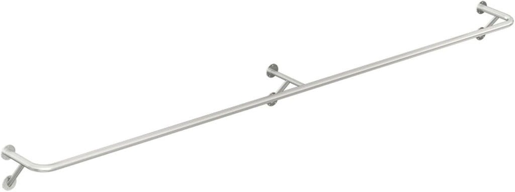 Clothing Rack Wall Mounted Garment Rack, Heavy Duty Stainless Steel Creative Clothes Rail Hanging Rod, Boutique Clothes Store Display Shelf, 8 Size,200cm