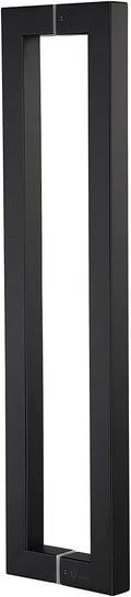 TOGU TG-R3030 Heavy Duty Commercial Grade 1800mm/71 inches Square/Rectangle Shape Solid 1.2mm Thick Stainless Steel 304 Push Pull Door Handle, Matte Black Finish