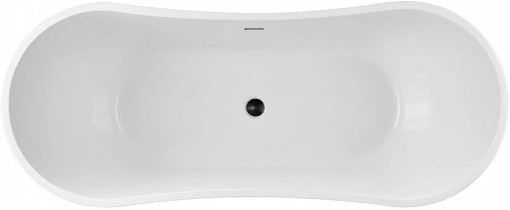 Vintage Tub & Bath Philo 67 Inch Acrylic Double Slipper Freestanding Tub