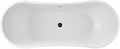 Vintage Tub & Bath Philo 67 Inch Acrylic Double Slipper Freestanding Tub