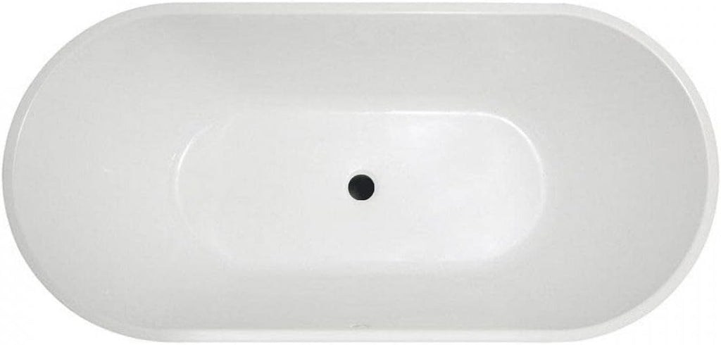 Vintage Tub & Bath Chloe 59 Inch Acrylic Double Ended Freestanding Tub - No Faucet Drillings