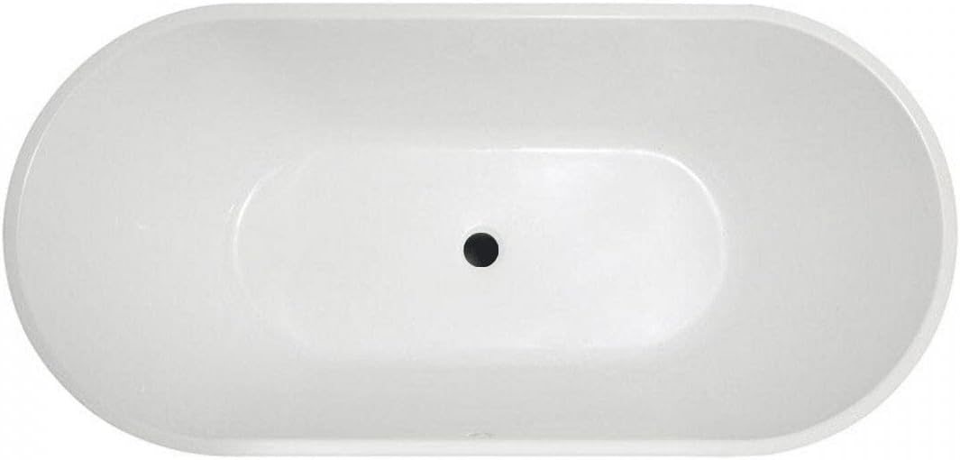 Vintage Tub & Bath Chloe 59 Inch Acrylic Double Ended Freestanding Tub - No Faucet Drillings