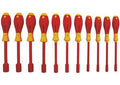 Nut Driver Set, 11 Pieces, SAE, Solid, Ins