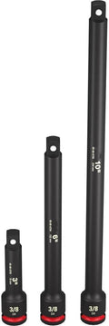 For Milwaukee Tool 49-66-6714 3 Pc. Shockwave Impact Duty 3/8 In. Drive Extension
