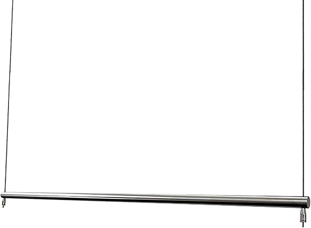 Wall Mounted Clothes Rail Adjustable 0-200cm Coat Rack,Bearing Weight 75kg Space-Saving Clothes Rail,Industrial Pipe Clothes Bar Rack,Hanging Garment Rack f(1pcs-100cm