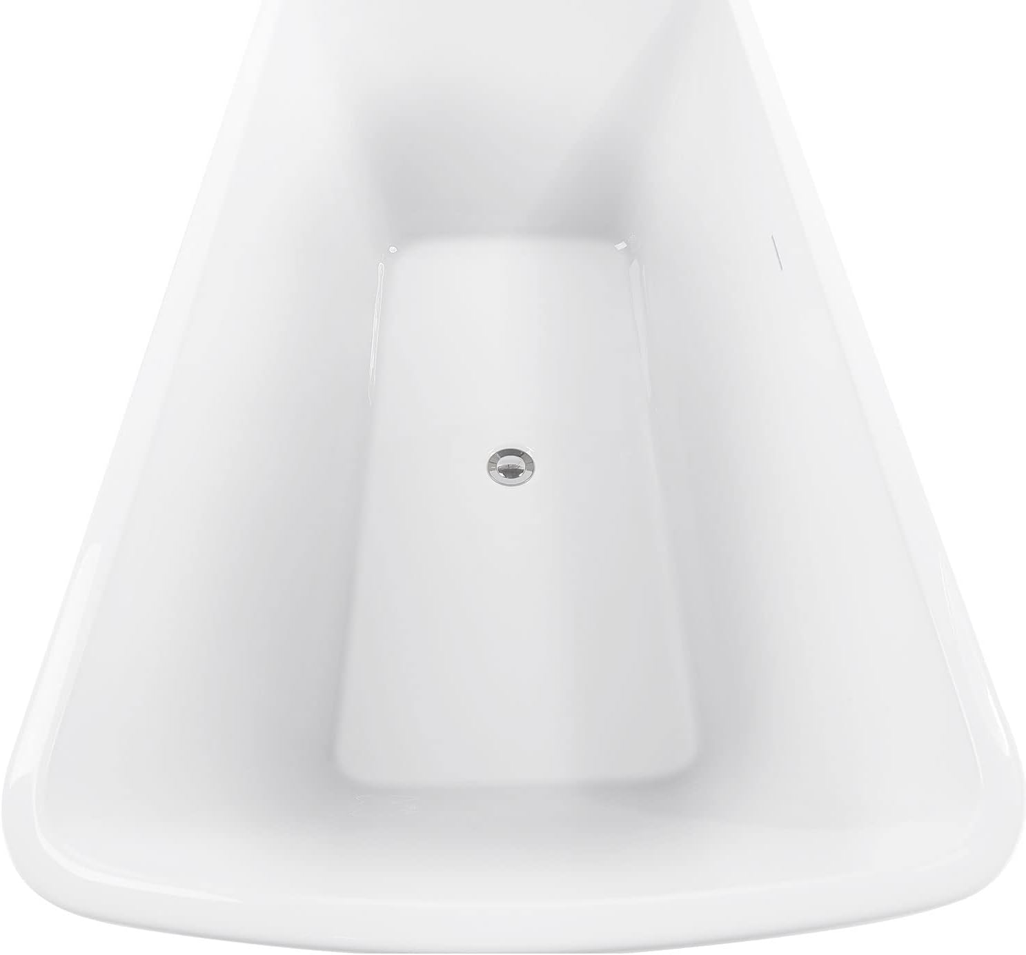 67' 100% Acrylic Freestanding Bathtub??Contemporary Soaking Tub??White Bathtub