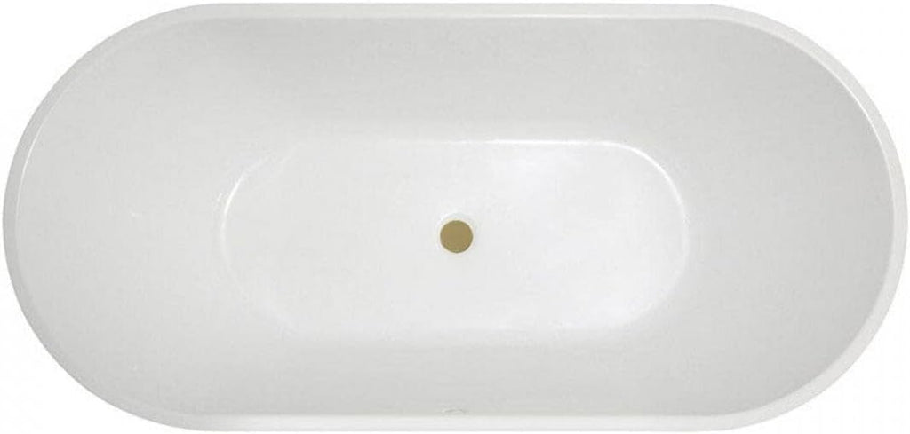 Vintage Tub & Bath Chloe 67 Inch Acrylic Double Ended Freestanding Tub - No Faucet Drillings