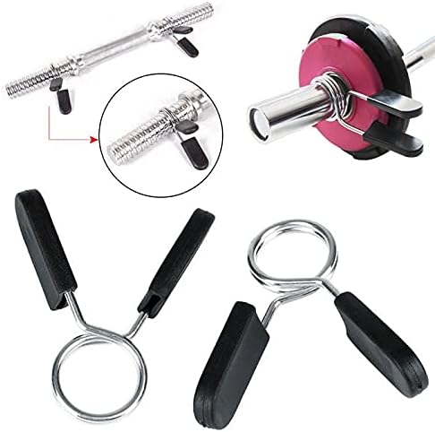 2Pcs 28/30/50MM Collars Barbell Collar Lock Dumbell Clips Clamp Weight Lifting Bar Gym Dumbbell Fitness Body Building (Size : 5cm) (5cm)
