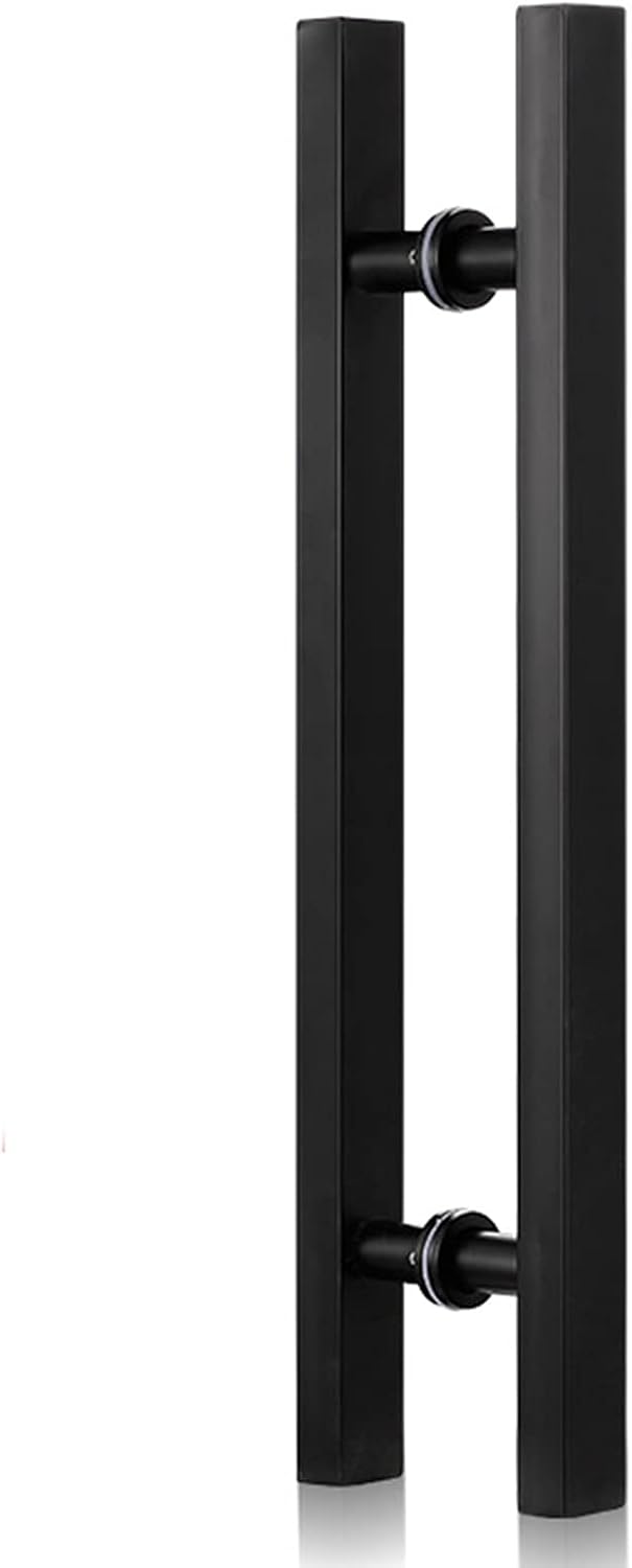 Door Handles 20Inch/24Inch/31Inch Metal Push Pull, Double Sided Pipe H Ssliding for Glass Door/Wooden Door