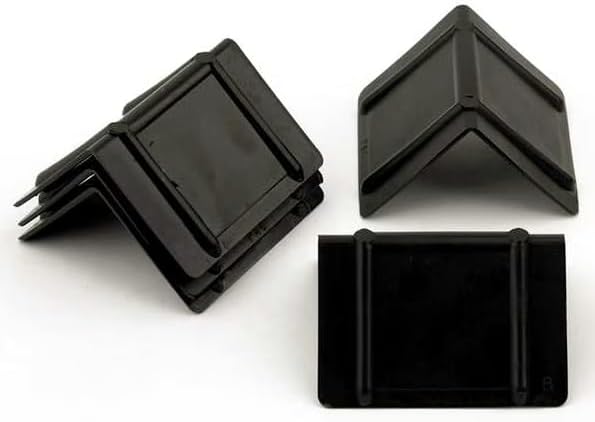 1000 Pack Black Strap Guard Edge Protectors; Heavy Duty Plastic; For Shipping Freight Cargo Boxes Maximum 1-1/4' Strapping
