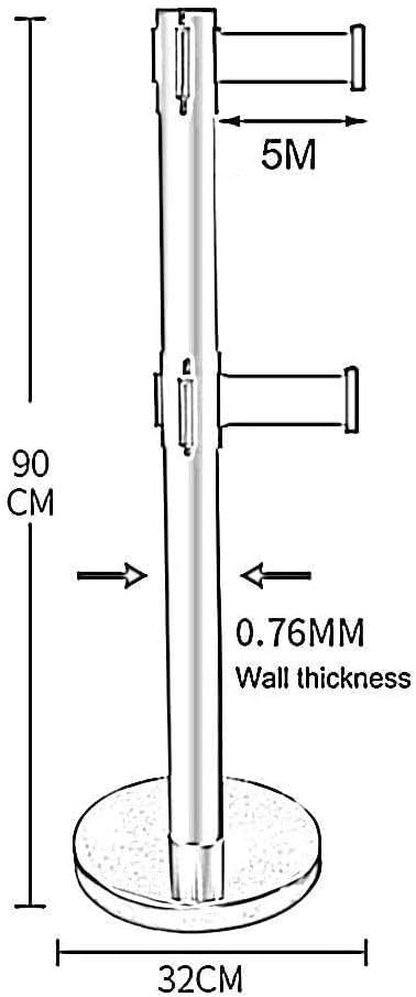Premium Heavy Duty Rope Barrier Stanchion for Crowd Control & Queue Management in Retail, Airports, Events - Easy Setup, Elegant Design, Durable & Reliable