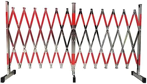 Mobile Expandable Metal Barricade, Foldable Stainless Steel Safety Barrier, Retractable Traffic Fence, Quick-Block Scissor Gate for Crowd Control and Event Management