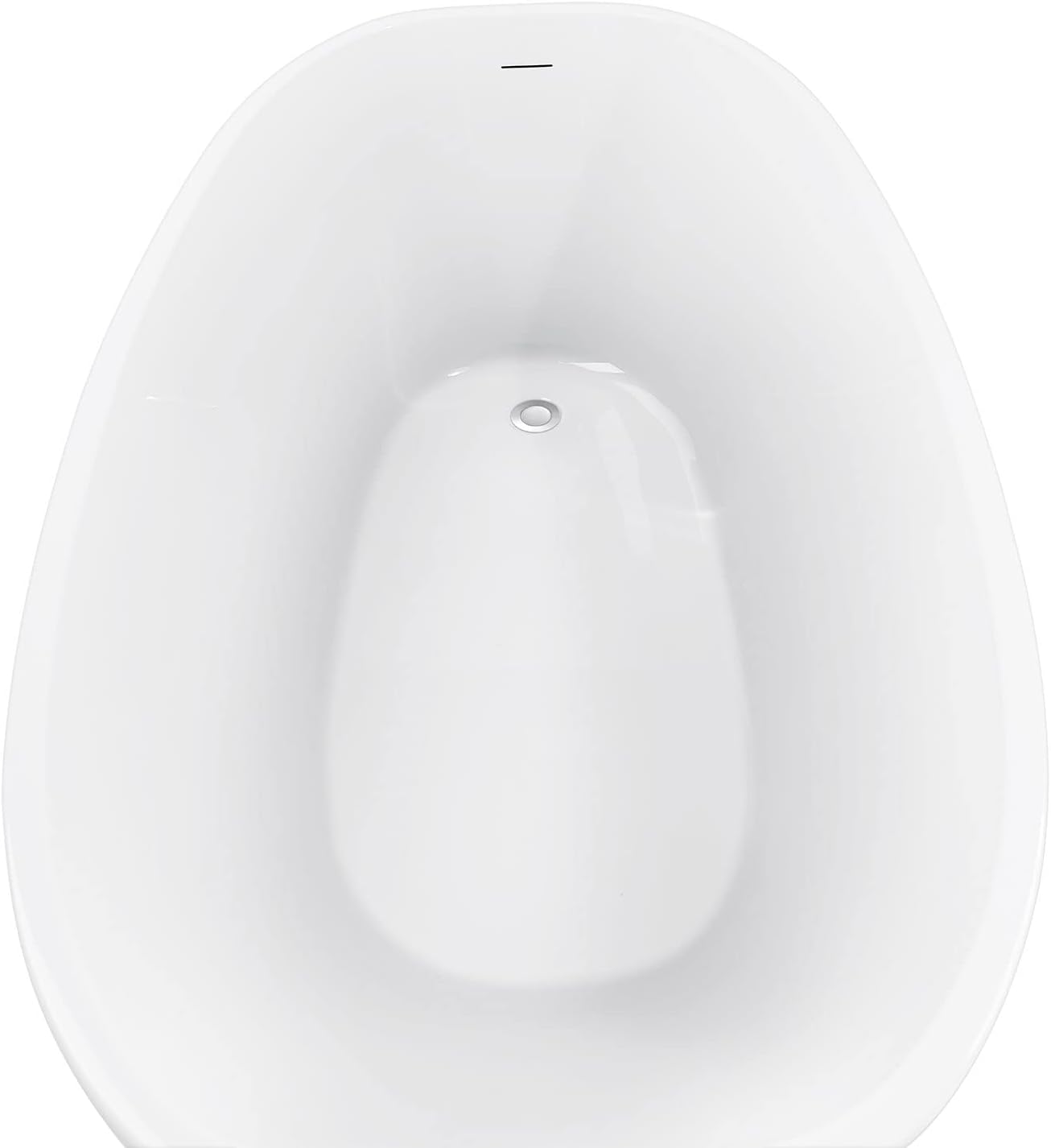 59' 100% Acrylic Freestanding Bathtub??Contemporary Soaking Tub??White Bathtub