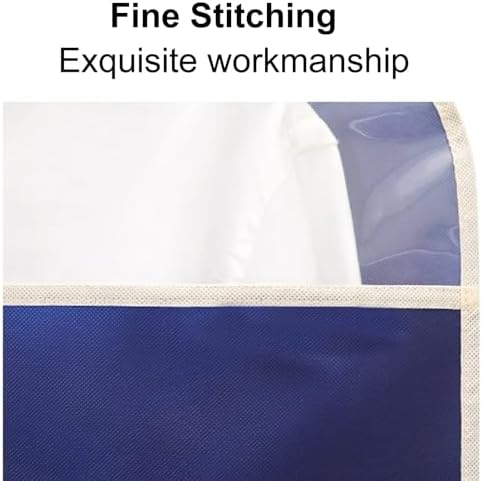 Clear Garment Bags for Clothes Rack & Closet - Dustproof Non-Woven Fabric Covers, 60x110cm (24x43in) - Protect Clothes from Dust & Damage, White Storage Solution