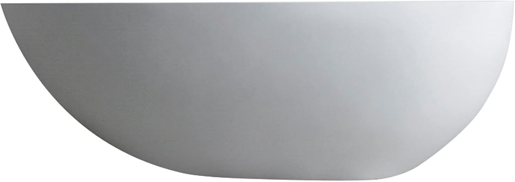 59 inch Solid Stone resin freestanding egg shape bathtub for the bathroom