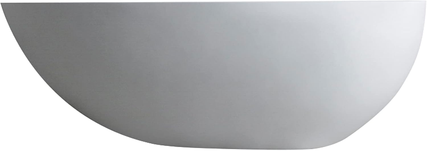 59 inch Solid Stone resin freestanding egg shape bathtub for the bathroom