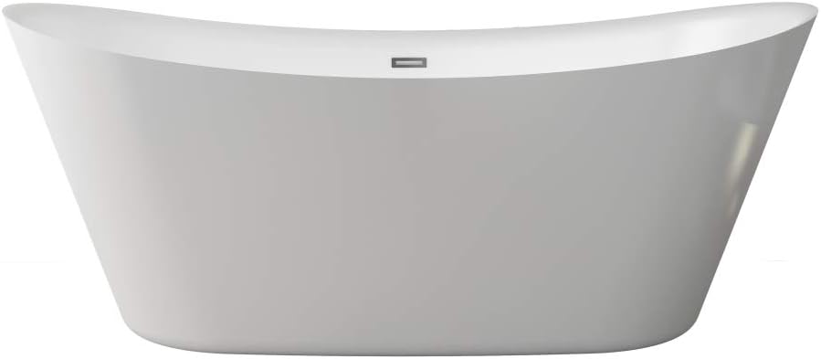 A&E Bath & Shower BT-3003 67 in. Hazel Freestanding Bathtub, White