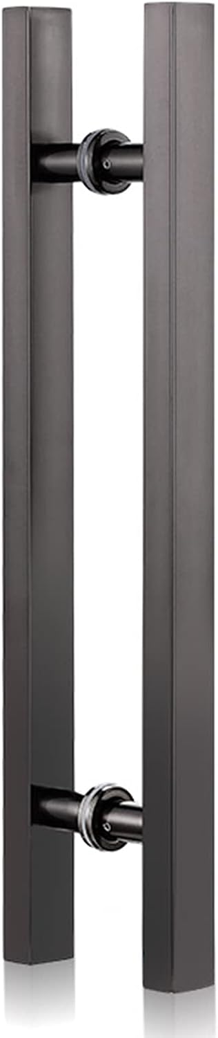 Door Handles 20Inch/24Inch/31Inch Metal Push Pull, Double Sided Pipe H Ssliding for Glass Door/Wooden Door
