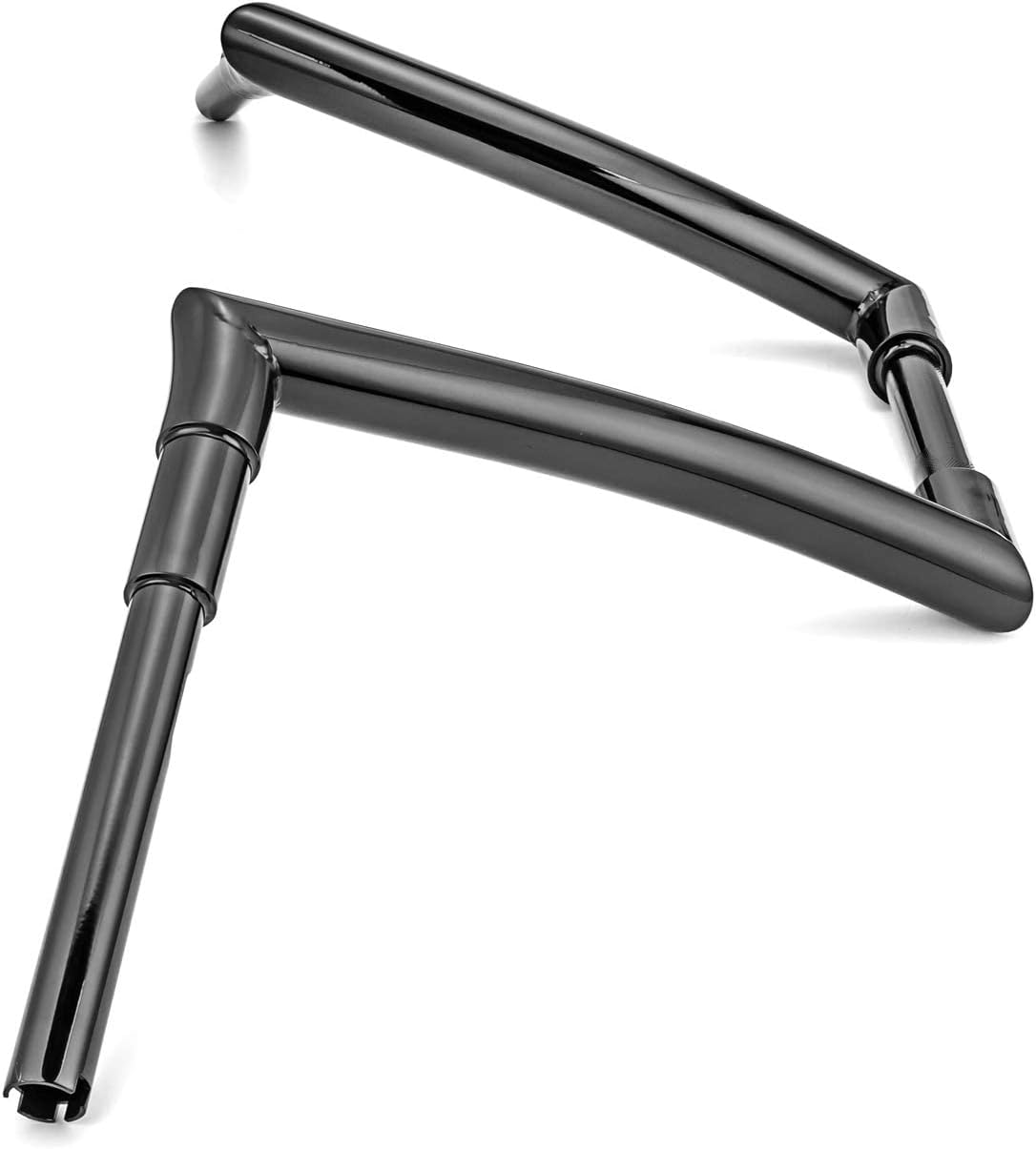 Mofun 12' Rise Ape Hangers 1' Clamp Handlebars 1.5' Fat Bars Compatible with Harley Softail Dyna Sportster XL 883 1200, Road Glide 1998-2013 Road King 1994-2022 Gloss Black