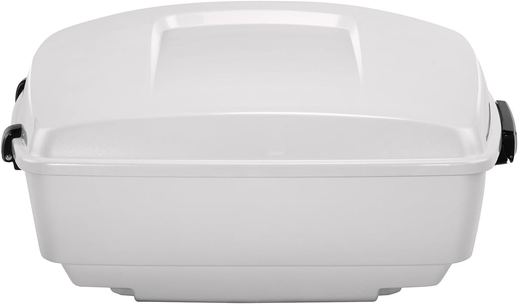 TCMT King Motorcycle Trunk Fit For Harley Touring 2014-2025 CVO Road King Road Glide Street Glide Electra Glide Trunk White Onyx Pearl