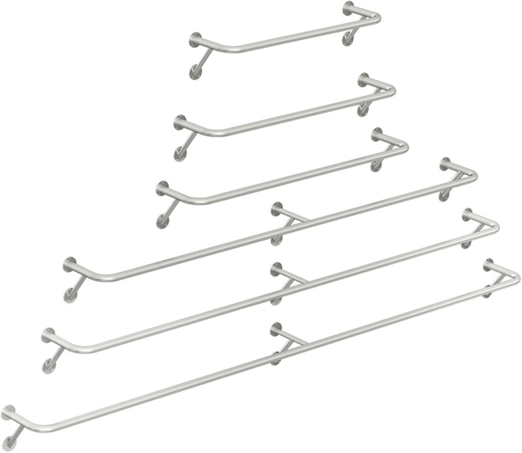 Clothing Rack Wall Mounted Garment Rack, Heavy Duty Stainless Steel Creative Clothes Rail Hanging Rod, Boutique Clothes Store Display Shelf, 8 Size,80cm