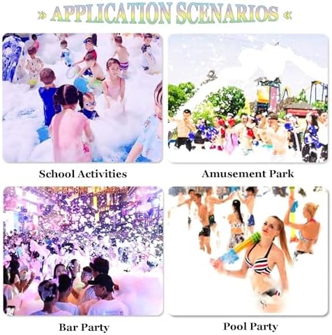2025 Ultimate Foam Cannon with Stand - 800W High Power, 792GPM Output, 5-7M Spray Distance, Quick Setup Bubble Machine for DJs, Event Planners, Schools - Yellow Party Essential
