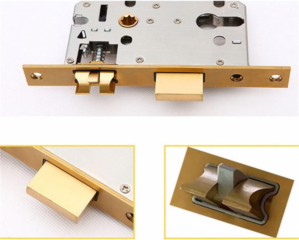 Opening Entry Brass Latch Solid Wooden Gate Lock