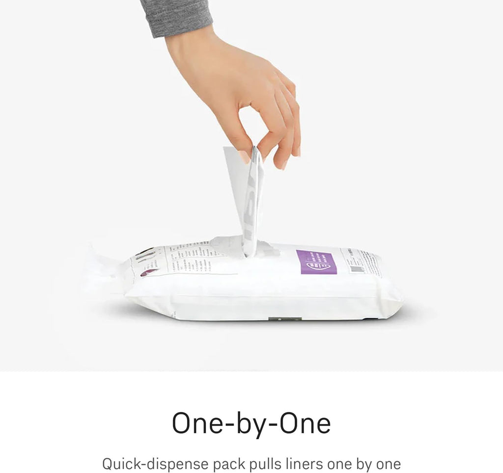 simplehuman Code Q, Custom Fit Liners,Drawstring Kitchen Trash Bags, One-by-One Mess-Free Dispense,Extra Thick & Double Seamed,50% PCR Plastic, 50-65 Liter/13-17 Gallon, White, 60 Count (Pack of 4)