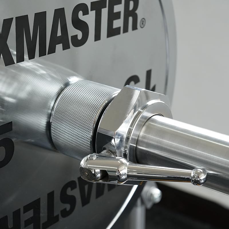xmaster Competition Barbell Collars, Ball-Lever Lock, Solid Steel 5kg Pair for 2' Olympic Bar | Competition Calibrated Ball-Lever Lock Solid Billet Steel Hard Chrome Finish 5kg/Pair (2.5kg Each) For 2' Olympic Bars