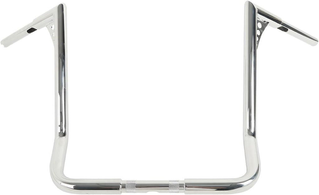 TCT-MOTORPARTS Chrome 18' Rise Ape Hangers Bars 1-1/4' Handlebars Fit for Harley Touring Electra Street Glide, Ultra Limited and Tri Glide models, Dressers, Baggers