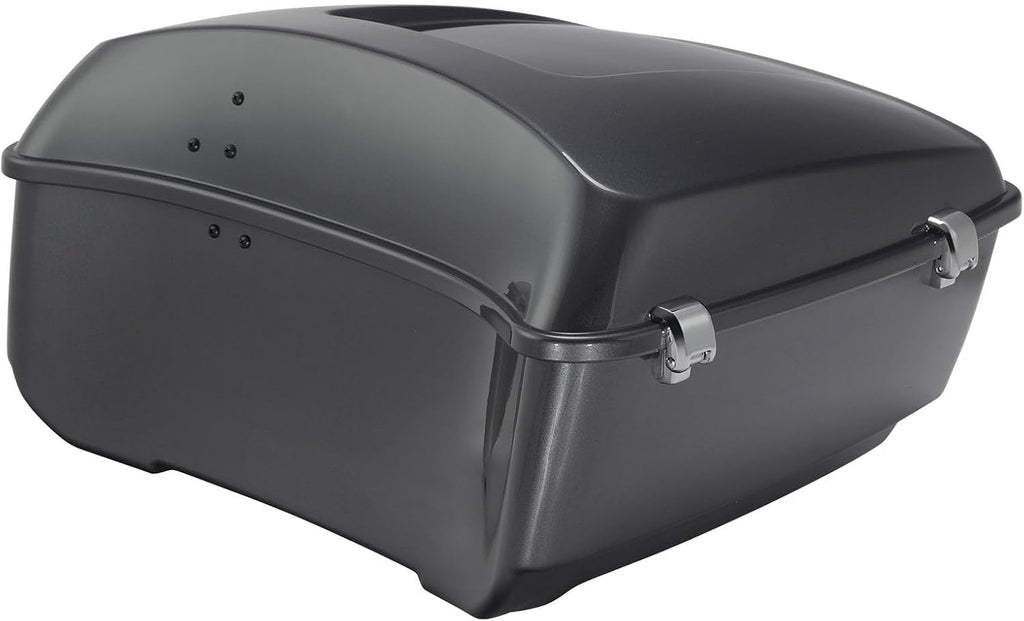 TCMT King Motorcycle Trunk Fit for Harley Touring 2014-2025 CVO Road King Road Glide Street Glide Electra Glide Ultra Limited Pack Gauntlet Gray Metallic