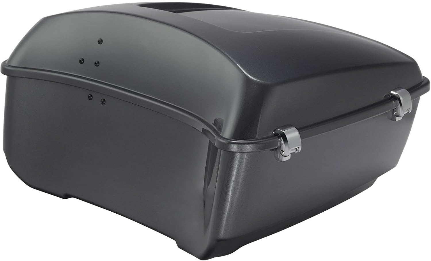 TCMT King Motorcycle Trunk Fit for Harley Touring 2014-2025 CVO Road King Road Glide Street Glide Electra Glide Ultra Limited Pack Gauntlet Gray Metallic