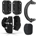 Safetech Hardware ViperX2 Gravity Gate Latch, MegaKlik Gate Hinges, Gate Handle & Gate Stop Bundle