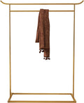 Heavy Duty Coat Rack, Garment rack Heavy Duty Clothing Rack For Hanging Clothes, Chinese Style Metal Clothes Rail, Commercial Boutique Display Rack, Single Rod Coat Rack For Bedrooms (Gold 150X40X160