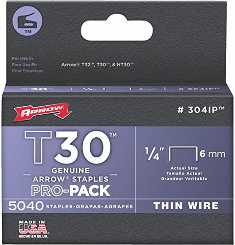 Arrow Fastener 304IP 1/4 T30 Staples