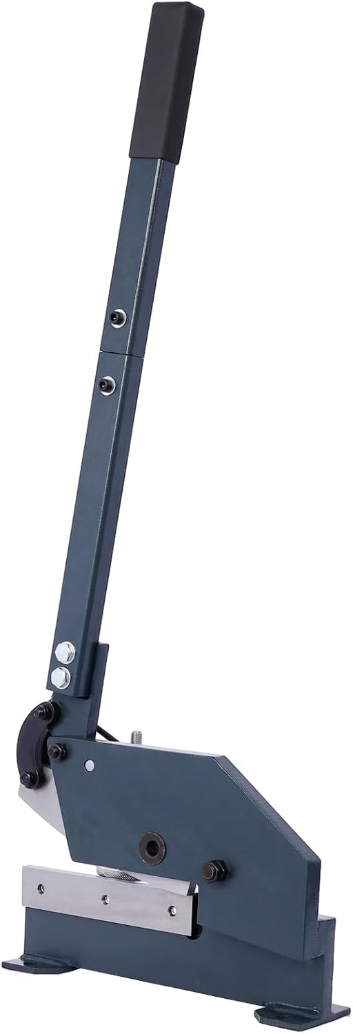 Hand Plate Shear, Manual Metal Cutter Cutting Thickness1/4 Inch Max, Metal Steel Frame Snip Machine Benchtop 1/2 Inch Rod, for Shear Carbon Steel Plates and Bars (8 Inch)