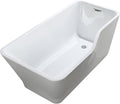 BA6818 Florence 59 inch Freestanding Bathtub in Glossy White