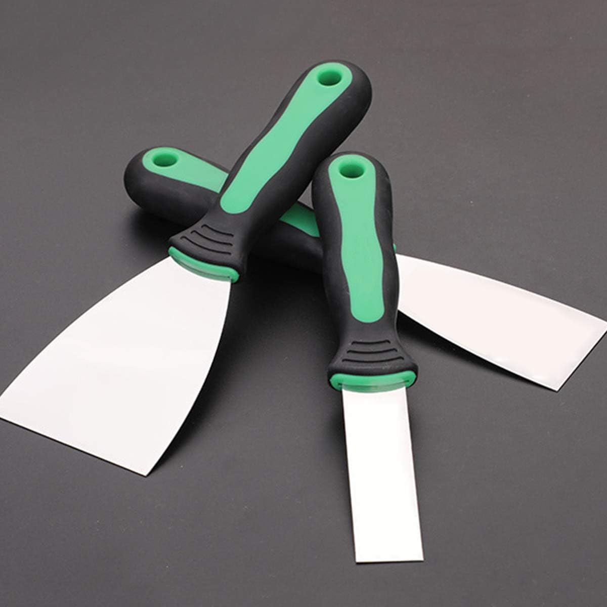 Wall Filler Tool,Filler Knife, Trowel Plastering Trowel 6 Piece Stainless Steel Putty Set,Putty Scraper Tool,Painting Tools,Drywall Scrapers