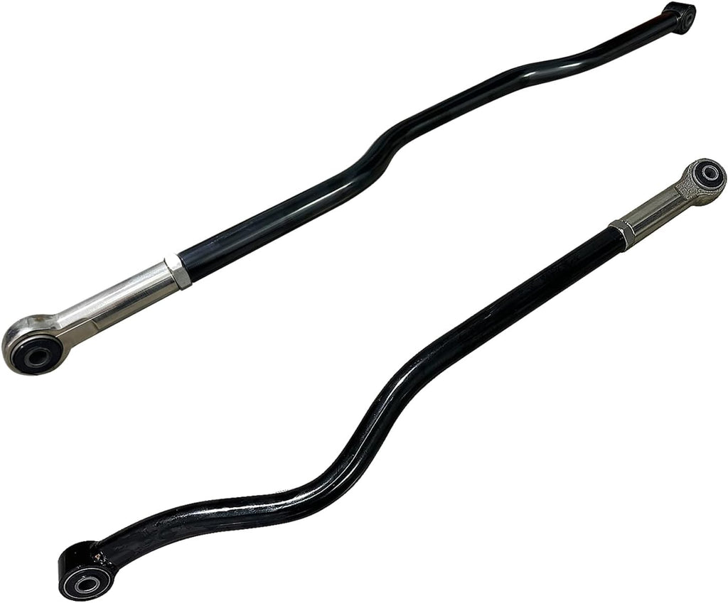 BST BSSP Rear+Front Adjustable Forged Track Bar for 0-6' Lift Compatible with 2007-2018 Jeep Wrangler JK 2.5' 3' 4' 5' 6' Custom Suspension Body Panhard Bar Kit