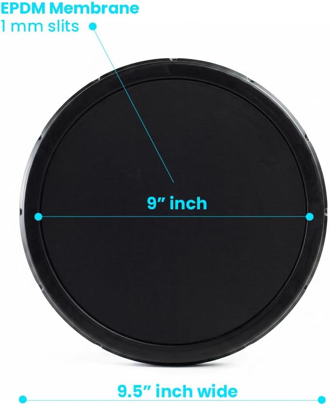 Thunder Parts ECO270-E | 9' EPDM - Fine Bubble Disc Diffuser | Aeration for Ponds, Lakes, Wastewater Treatment, Aquaculture and More. SSI Aeration Original (4 Pack)