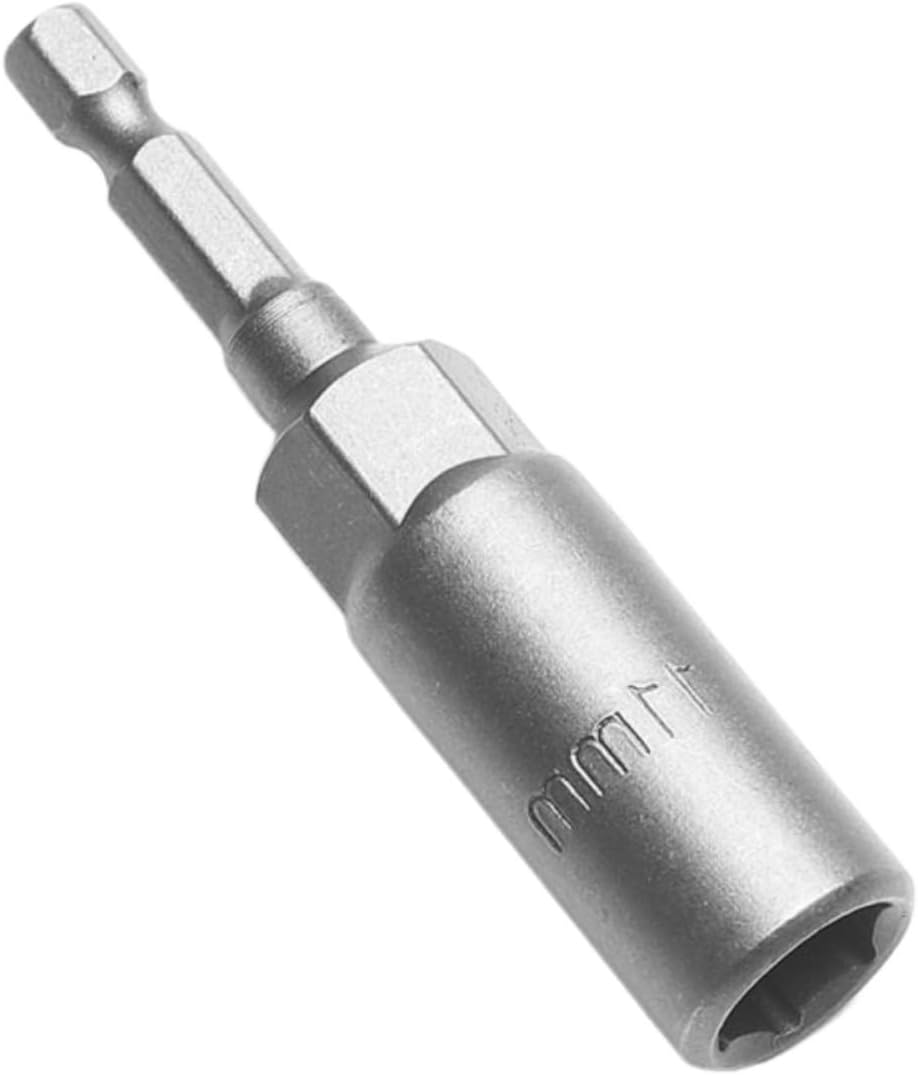 1Pcs Deep Hex Socket Nut Driver Drill 1/4' Hex Shank Impact Socket Adapter 80mm Length Screwdrivers Bits 5.5-19mm(14pcs 6mm-19mm)